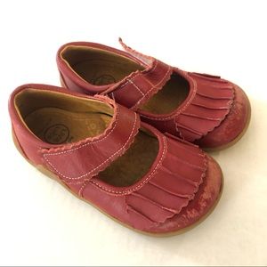 Red Livie & Luca Ruche Mary Janes